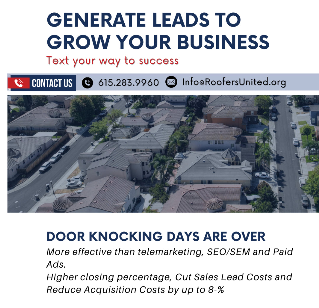 ROOFERS UNITED: Textpoint Lead Generation Service